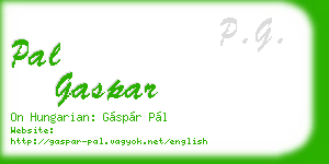 pal gaspar business card
